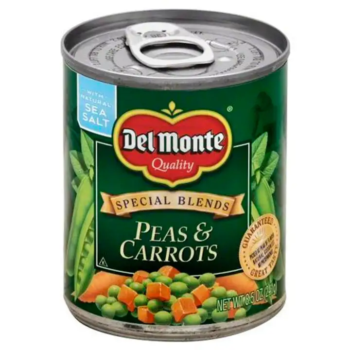 Order Del Monte Special Blends Peas & Carrots - 8.5 Ounces food online from Novato Harvest Market store, Novato on bringmethat.com