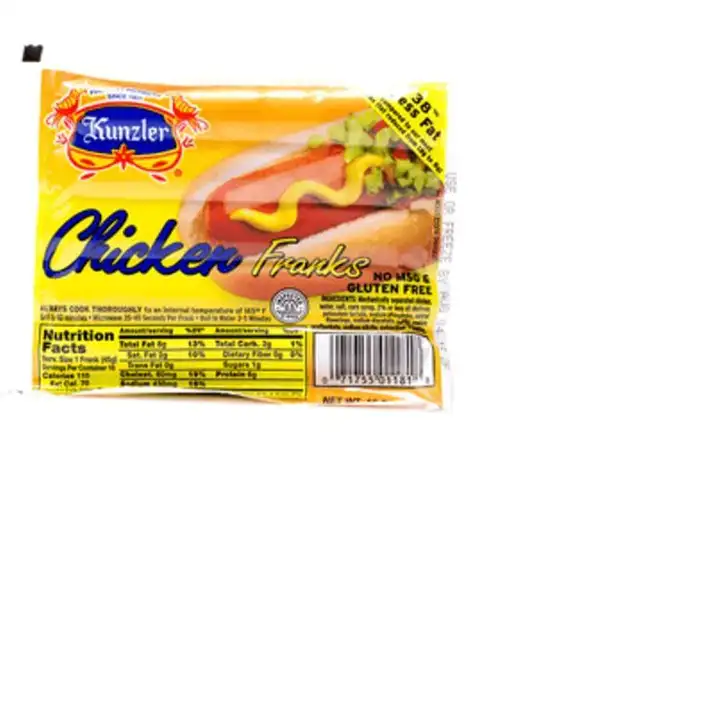 Order Kunzler Chicken Franks - 16 Ounces food online from Meats Supreme store, Brooklyn on bringmethat.com