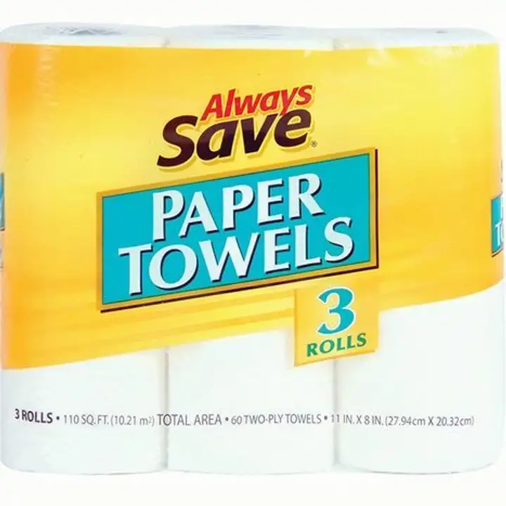 Order Always Save Paper Towels - 3 Rolls food online from Fligner Market store, Lorain on bringmethat.com