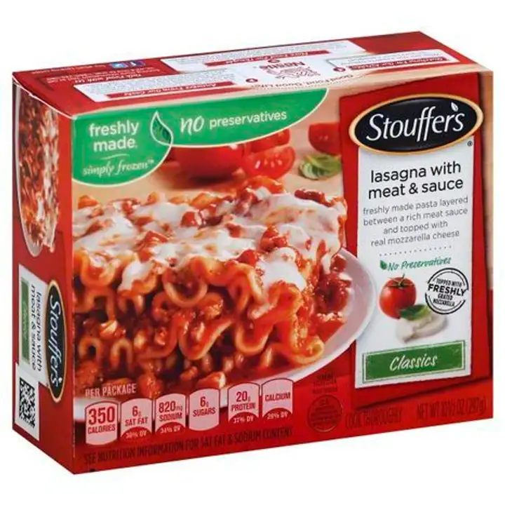 Order Stouffers Classics Lasagna with Meat & Sauce - 16 Ounces food online from Novato Harvest Market store, Novato on bringmethat.com