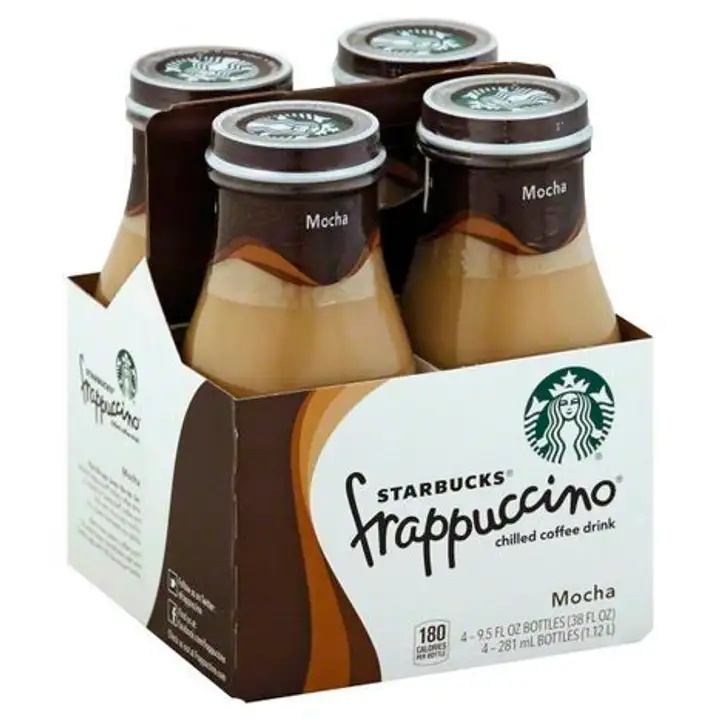 Order Starbucks Frappuccino Coffee Drink, Chilled, Mocha - 4 Each food online from Novato Harvest Market store, Novato on bringmethat.com
