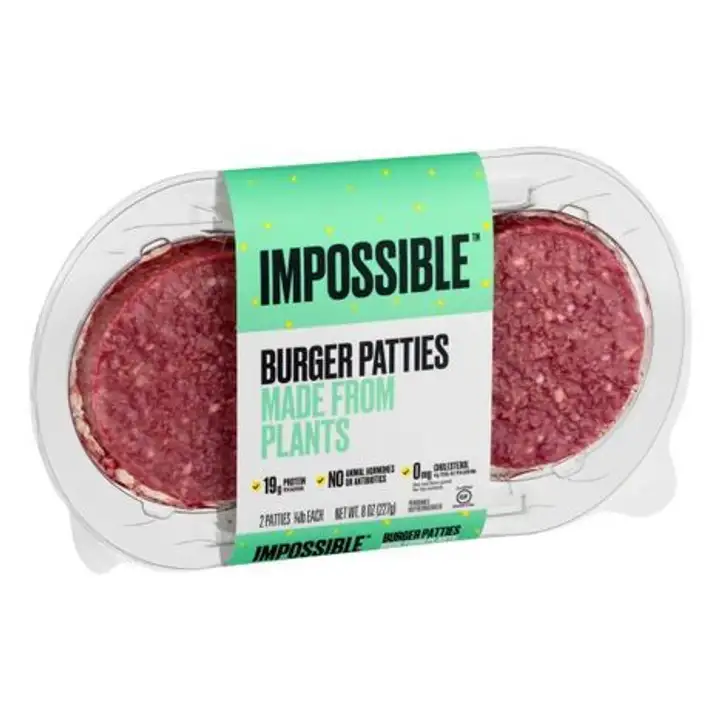 Order Impossible Burger Patties, Made from Plants - 8 Ounces food online from Holiday farms store, Roslyn Heights on bringmethat.com