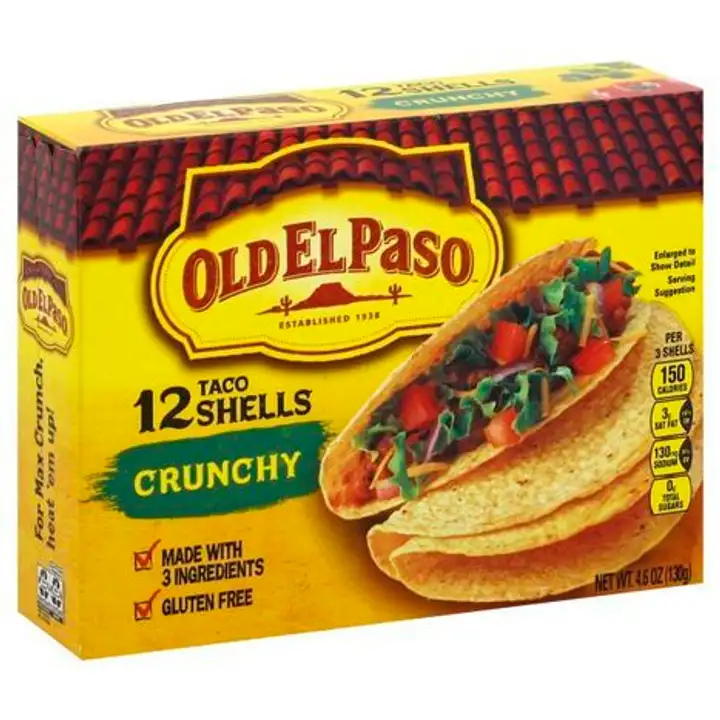 Order Old El Paso Taco Shells, Crunchy - 4.6 Ounces food online from Holiday farms store, Roslyn Heights on bringmethat.com