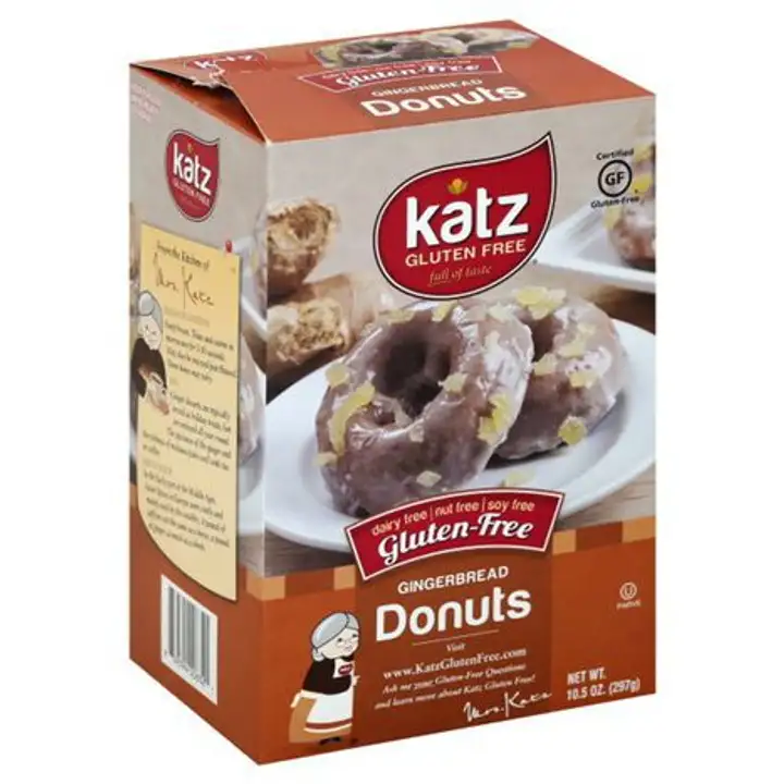 Order Katz Donuts, Gluten Free, Gingerbread - 10.5 Ounces food online from Whole Foods Co-Op Denfeld store, Duluth on bringmethat.com