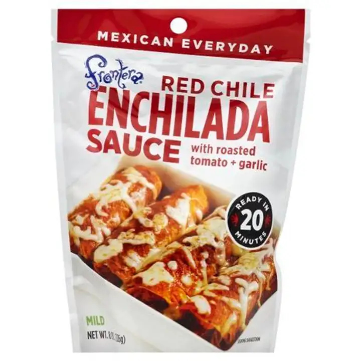 Order Frontera Enchilada Sauce, Red Chile, Mild - 8 Ounces food online from Whole Foods Co-Op Denfeld store, Duluth on bringmethat.com