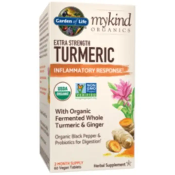 Order Garden of Life Turmeric, Extra Strength, Vegan Tablet -  60 Tb food online from Whole Foods Co-Op Denfeld store, Duluth on bringmethat.com