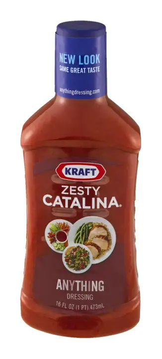 Order Kraft Dressing, Zesty Catalina - 16 Ounces food online from Holiday farms store, Roslyn Heights on bringmethat.com