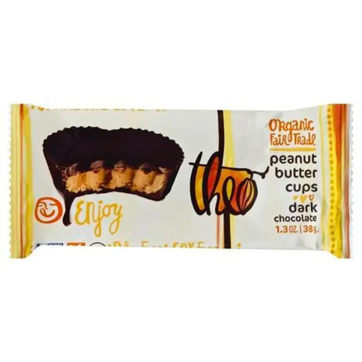 Order Theo Peanut Butter Cups, Dark Chocolate - 1.3 Ounces food online from Whole Foods Co-Op Denfeld store, Duluth on bringmethat.com