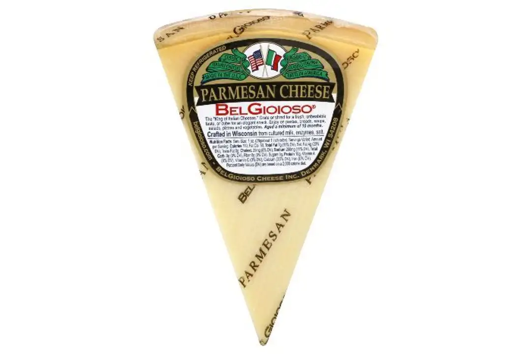 Order BelGioioso Cheese, Parmesan - 8 Ounces food online from Holiday farms store, Roslyn Heights on bringmethat.com
