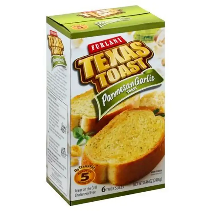Order Furlani Texas Toast, Parmesan Garlic, Thick Slices - 8.46 Ounces food online from Fligner Market store, Lorain on bringmethat.com