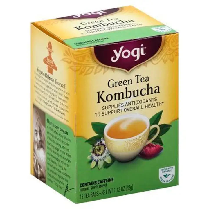 Order Yogi Green Tea, Kombucha, Tea Bags - 16 Bags food online from Whole Foods Co-Op Denfeld store, Duluth on bringmethat.com