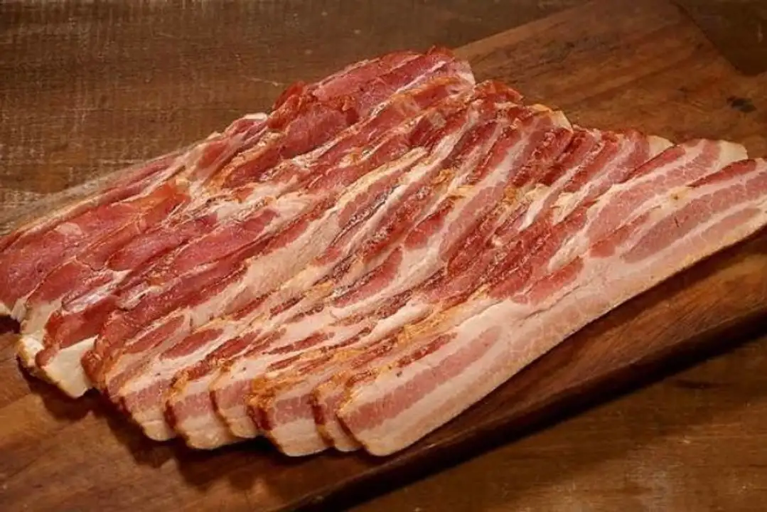 Order Country Sliced Bacon (Rind-on) food online from Fligner Market store, Lorain on bringmethat.com