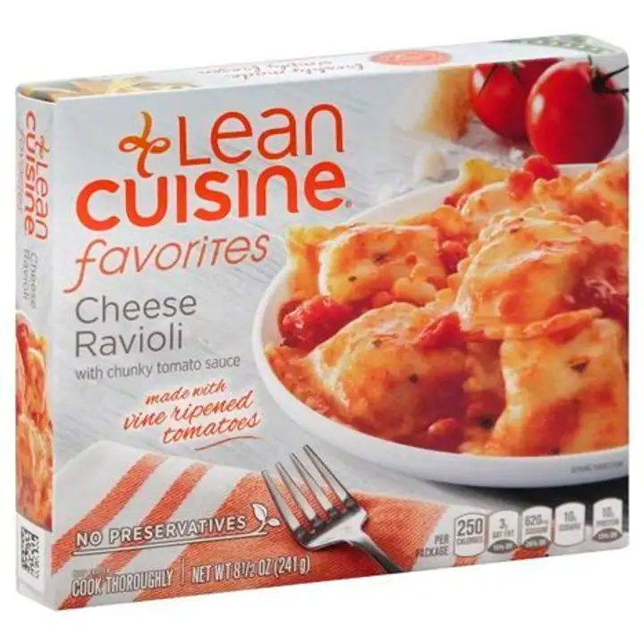 Order Lean Cuisine Favorites Cheese Ravioli, with Chunky Tomato Sauce - 16 Ounces food online from Holiday farms store, Roslyn Heights on bringmethat.com