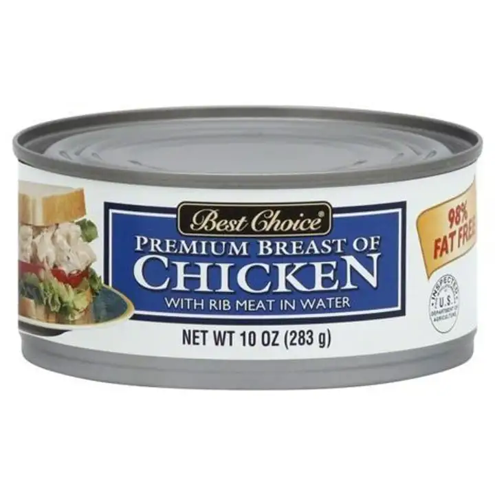 Order Best Choice Chicken, Premium Breast, with Rib Meat in Water - 10 Ounces food online from Fligner Market store, Lorain on bringmethat.com