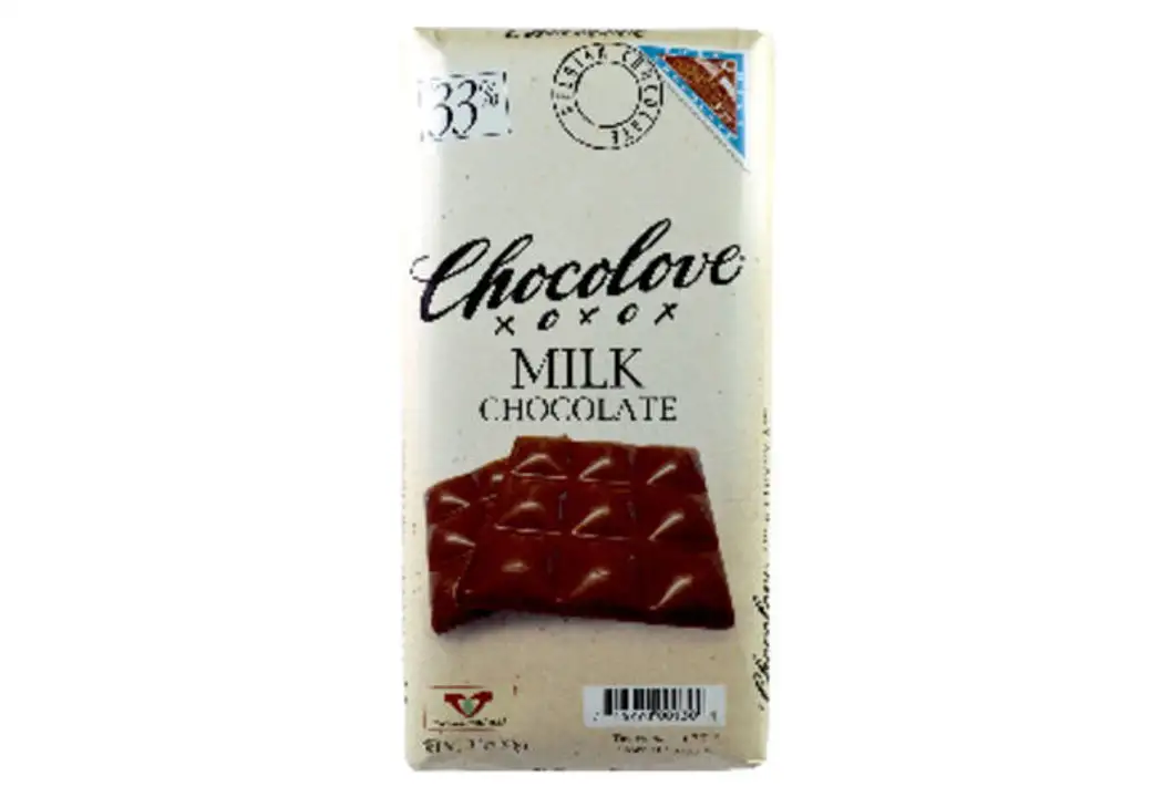 Order Chocolove Milk Chocolate, 33% - 3.2 Ounces food online from Novato Harvest Market store, Novato on bringmethat.com