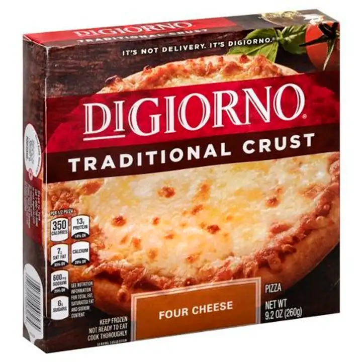 Order DiGiorno Pizza, Traditional Crust, Four Cheese - 9.2 Ounces food online from Novato Harvest Market store, Novato on bringmethat.com