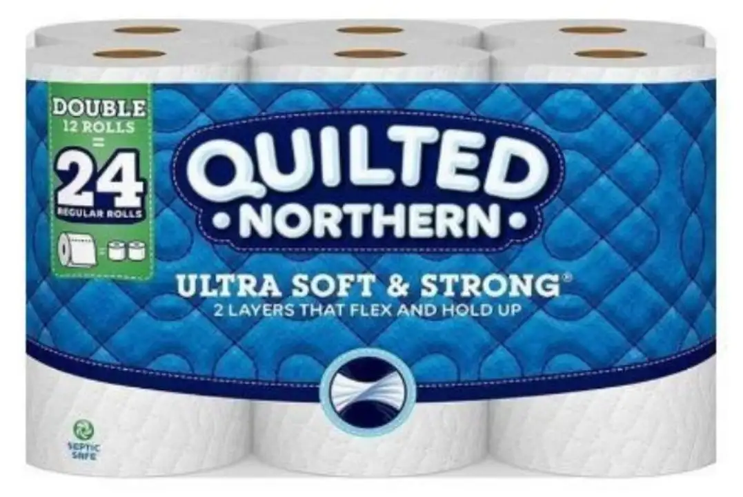 Order Quilte Northern Ultra Soft and Strong Double Roll Toilet Paper - 12 Count food online from Holiday farms store, Roslyn Heights on bringmethat.com