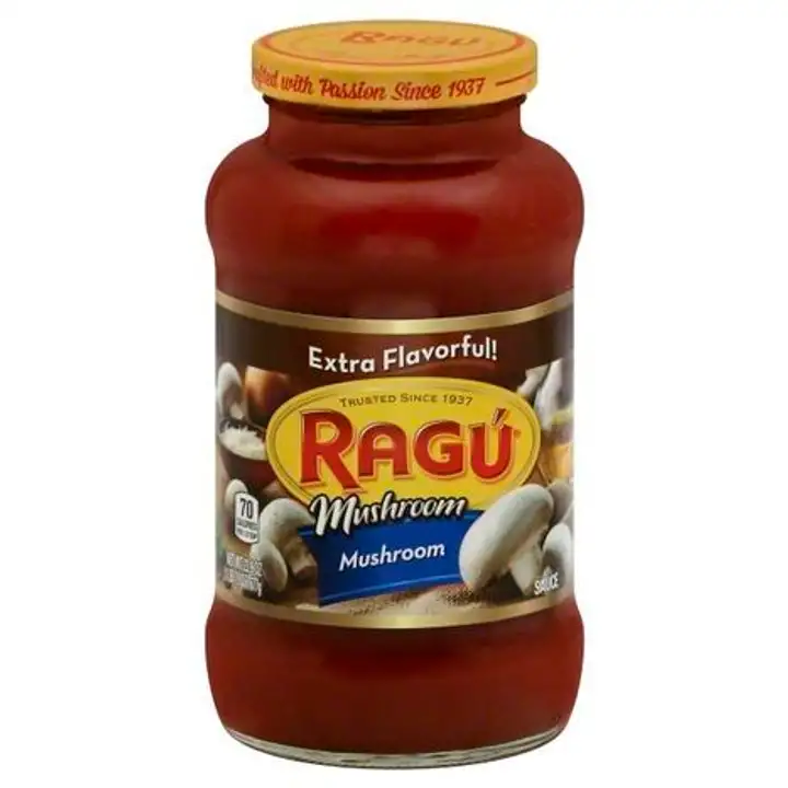 Order Ragu Sauce, Mushroom - 27.7 Ounces food online from Novato Harvest Market store, Novato on bringmethat.com