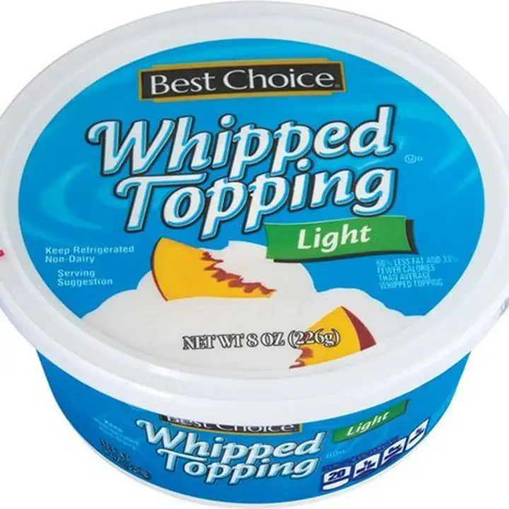 Order Best Choice Light Whipped Topping - 8 Ounces food online from Fligner Market store, Lorain on bringmethat.com