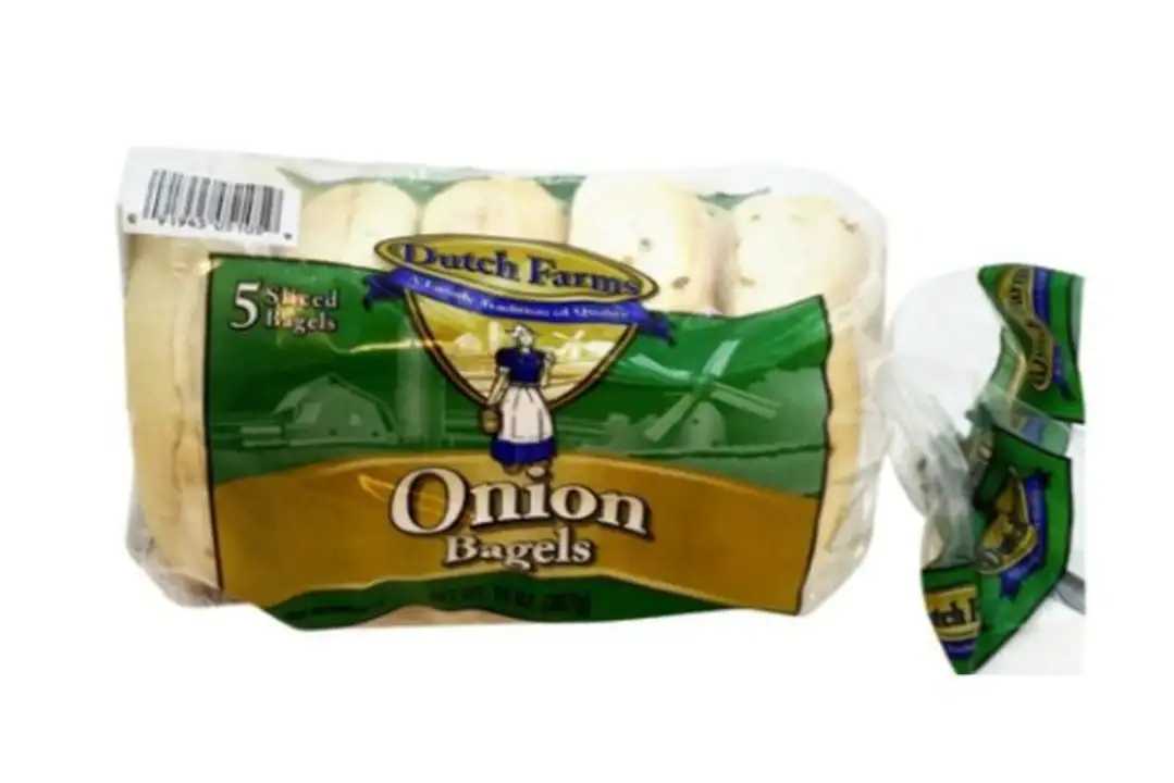 Order Dutch Farms Bagels - Onion food online from Fligner Market store, Lorain on bringmethat.com