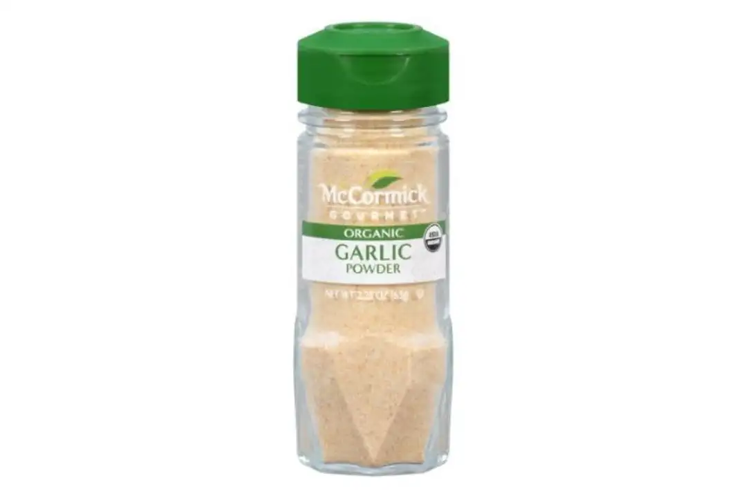 Order McCormick Gourmet Garlic Powder, Organic - 2.25 Ounces food online from Holiday farms store, Roslyn Heights on bringmethat.com