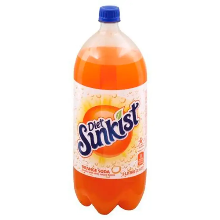 Order Sunkist Soda, Orange, Diet - 67.6 Ounces food online from Holiday farms store, Roslyn Heights on bringmethat.com