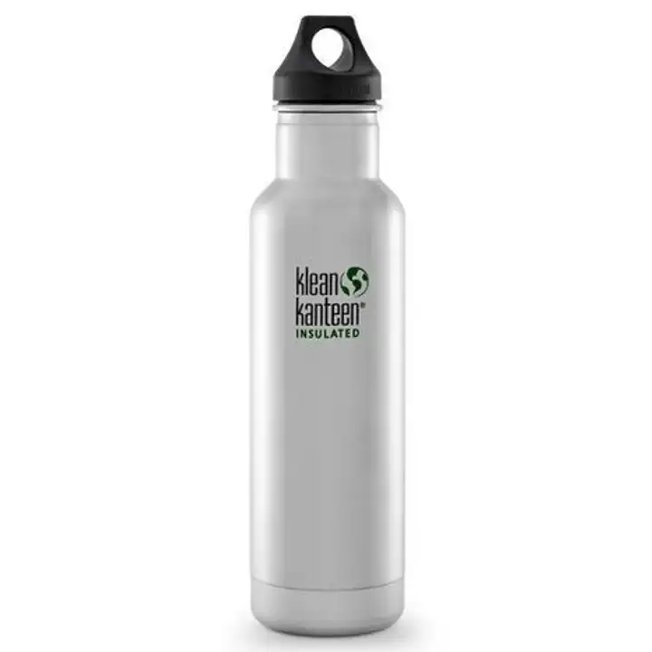 Order Kleen Kanteen Vacuum Insulated Stainless Steel Water Bottle Bamboo Cap, 20 oz food online from Whole Foods Co-Op Denfeld store, Duluth on bringmethat.com