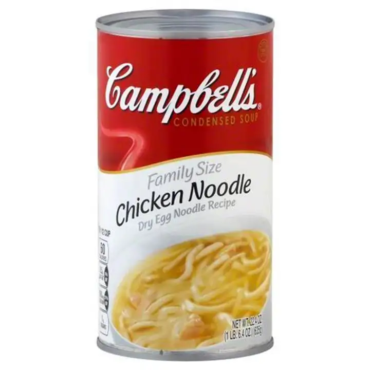 Order Campbells Soup, Condensed, Chicken Noodle, Family Size - 22.4 Ounces food online from Fligner Market store, Lorain on bringmethat.com