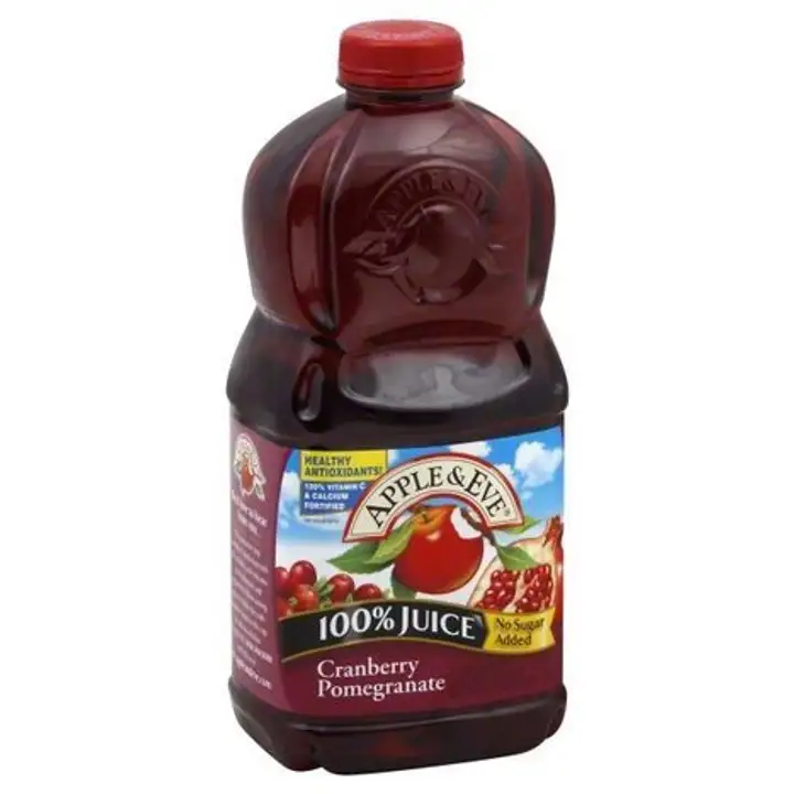Order Apple & Eve 100% Juice, Cranberry Pomegranate - 64 Ounces food online from Holiday farms store, Roslyn Heights on bringmethat.com