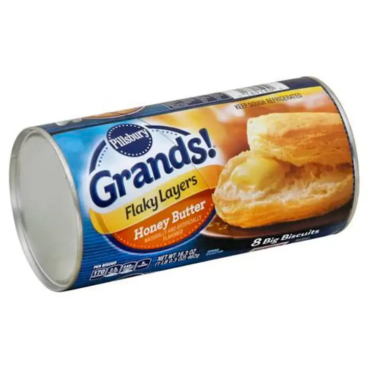 Order Pillsbury Biscuits, Big, Flaky Layers, Honey Butter - 16.3 Ounces food online from Fligner Market store, Lorain on bringmethat.com