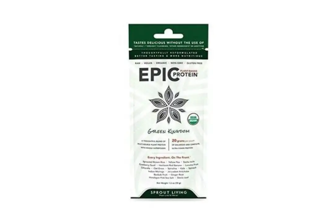 Order Sprout Living Epic Organic Green Kingdom Protein Gluten Free Protein Powder - 1 Pound food online from Whole Foods Co-Op Denfeld store, Duluth on bringmethat.com