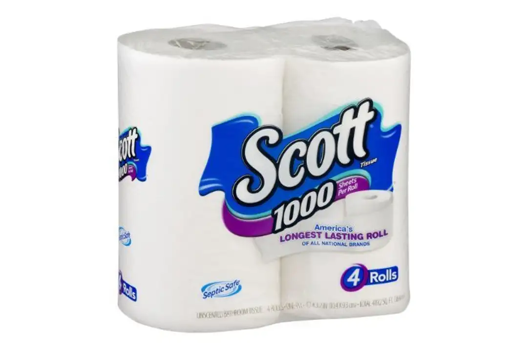 Order Scott Bathroom Tissue, Unscented, One-Ply, 1000 Sheets - 4 Count food online from Fligner Market store, Lorain on bringmethat.com