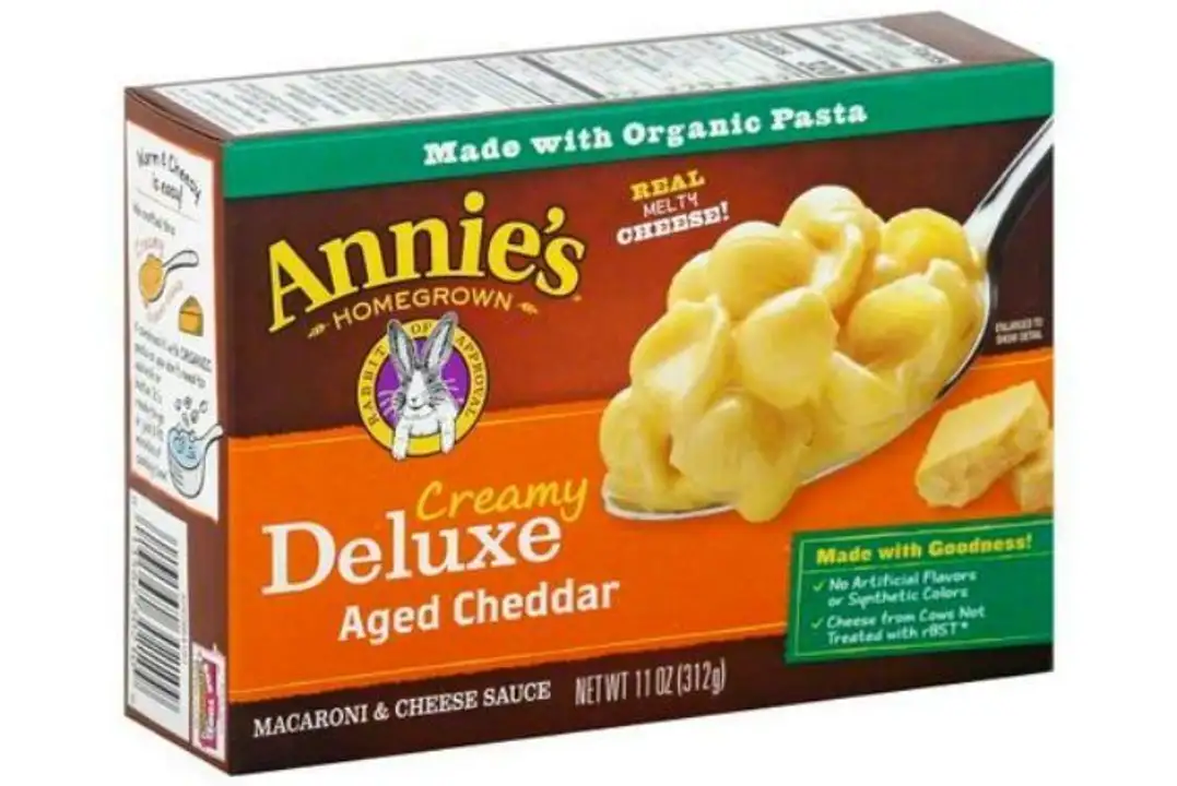 Order Annies Macaroni & Cheese Sauce, Creamy Deluxe Aged Cheddar - 11 Ounces food online from Novato Harvest Market store, Novato on bringmethat.com