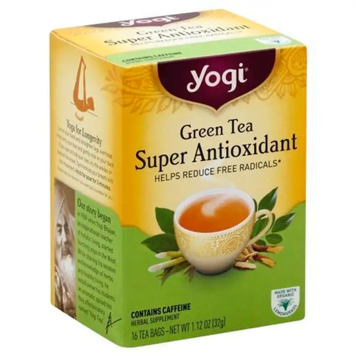 Order Yogi Green Tea, Super Antioxidant, Bags - 16 Bags food online from Novato Harvest Market store, Novato on bringmethat.com