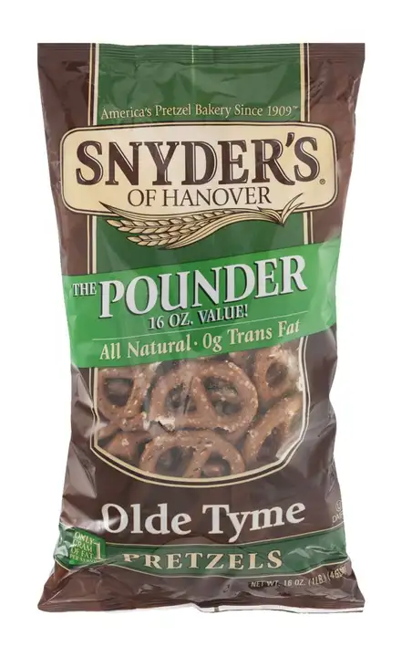 Order Snyders Pretzels, Olde Tyme, Family Size! - 16 Ounces food online from Holiday farms store, Roslyn Heights on bringmethat.com