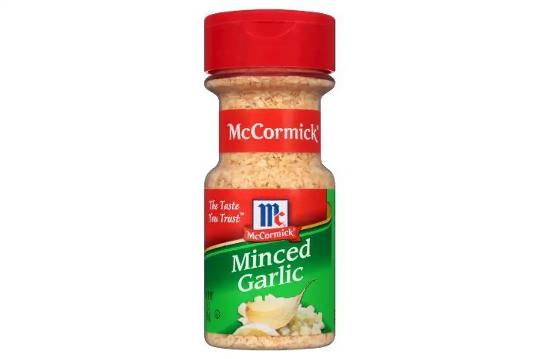 Order McCormick Garlic, Minced - 3 Ounces food online from Novato Harvest Market store, Novato on bringmethat.com