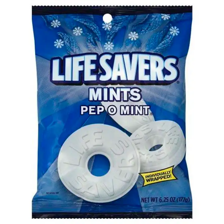 Order LifeSavers Mints, Pep O Mint - 6.25 Ounces food online from Holiday farms store, Roslyn Heights on bringmethat.com