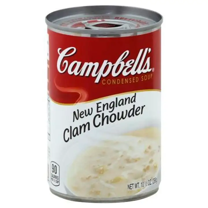 Order Campbells Soup, Condensed, New England Clam Chowder - 10.75 Ounces food online from Holiday farms store, Roslyn Heights on bringmethat.com
