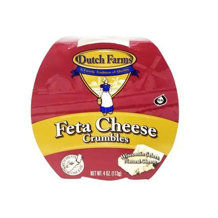 Order Dutch Farms Crumbles Feta Cheese - 4 Ounces food online from Fligner Market store, Lorain on bringmethat.com