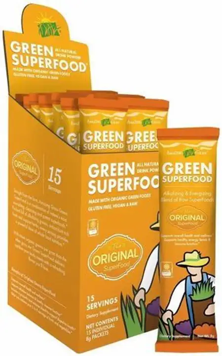Order Amazing Grass Green Superfood Drink Powder Packet food online from Whole Foods Co-Op Denfeld store, Duluth on bringmethat.com