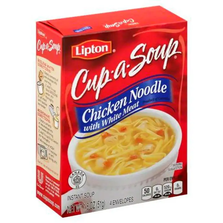 Order Lipton Cup-a-Soup Soup, Instant, Chicken Noodle with White Meat - 1.8 Ounces food online from Fligner Market store, Lorain on bringmethat.com