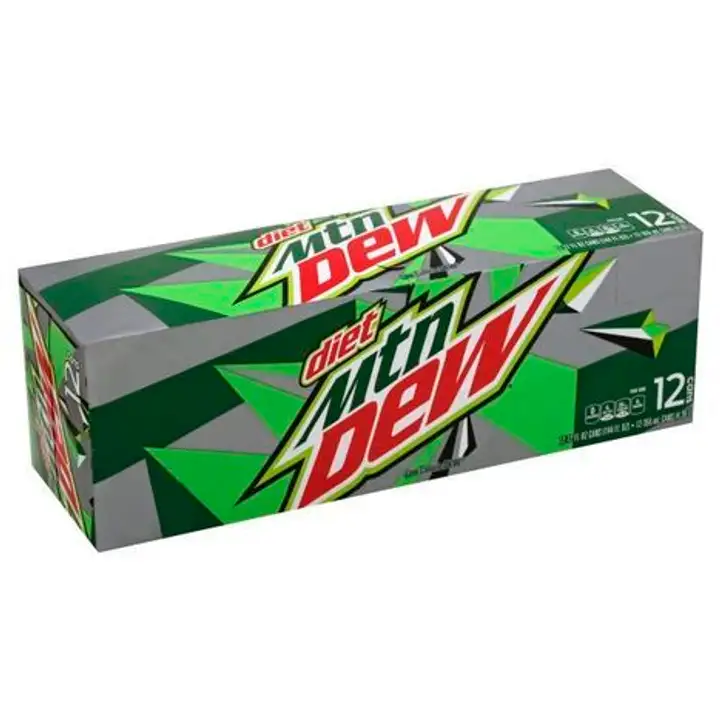 Order Mountain Dew Soda, Diet - 12 Pack food online from Novato Harvest Market store, Novato on bringmethat.com