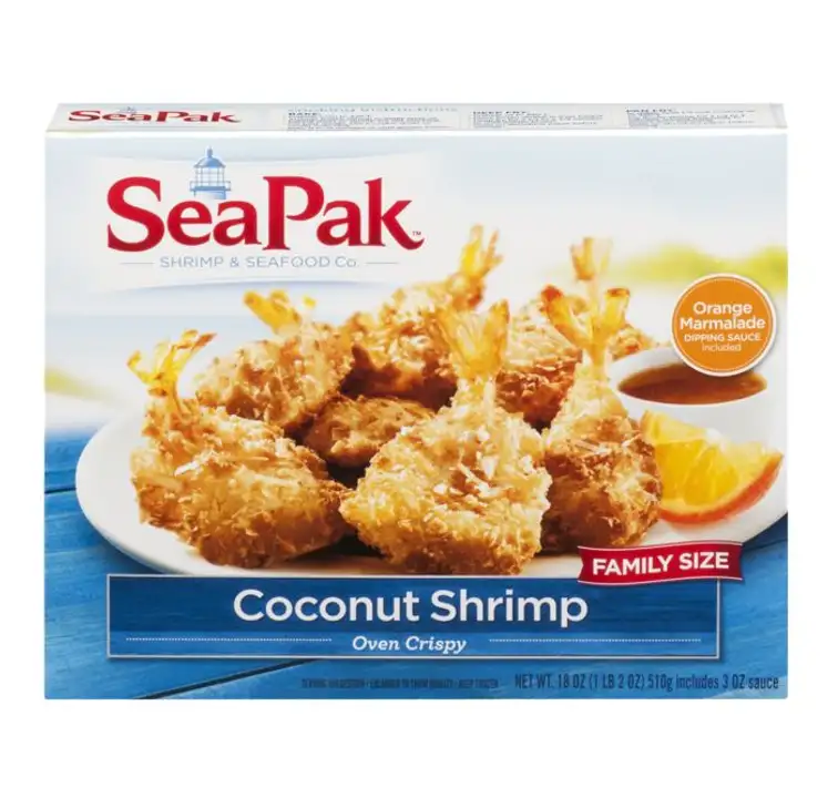 Order Seapak Shrimp, Coconut, Oven Crispy, Jumbo, Family Size! - 18 Ounces food online from Novato Harvest Market store, Novato on bringmethat.com