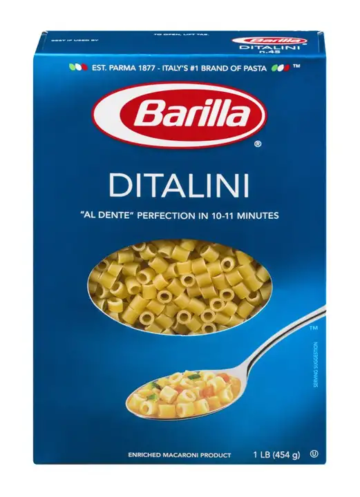Order Barilla Ditalini, N.45 - 16 Ounces food online from Holiday farms store, Roslyn Heights on bringmethat.com