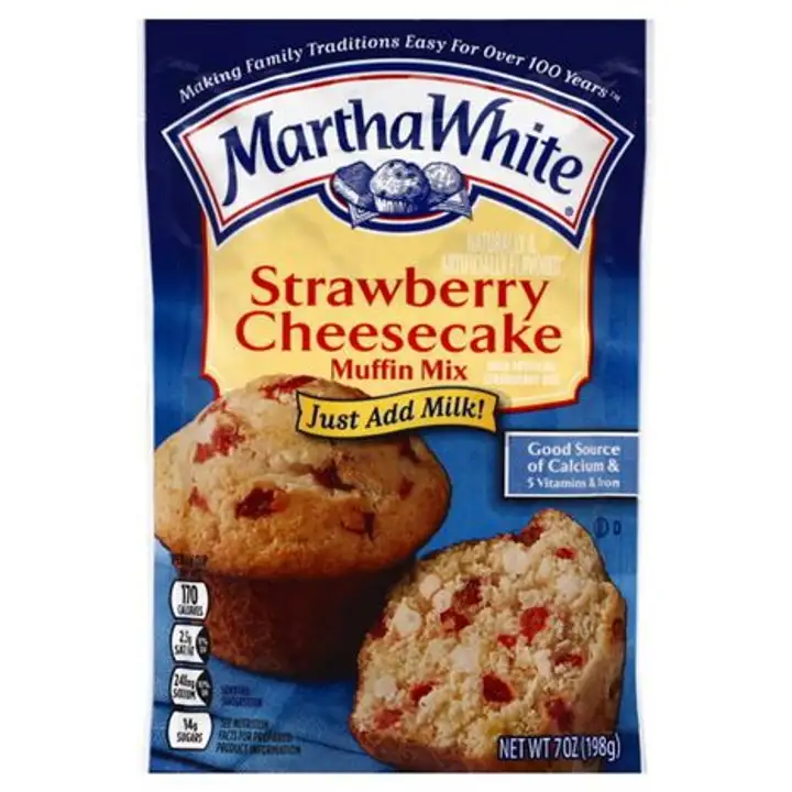 Order Martha White Muffin Mix, Strawberry Cheesecake - 7 Ounces food online from Fligner Market store, Lorain on bringmethat.com