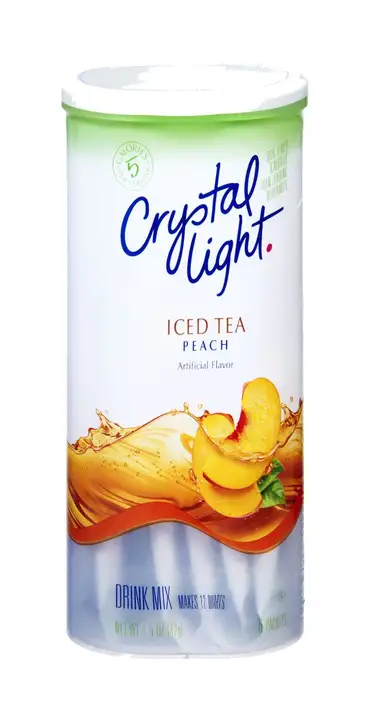 Order Crystal Light Drink Mix, Peach Iced Tea, Pitcher Packs - 1.5 Ounces food online from Holiday farms store, Roslyn Heights on bringmethat.com