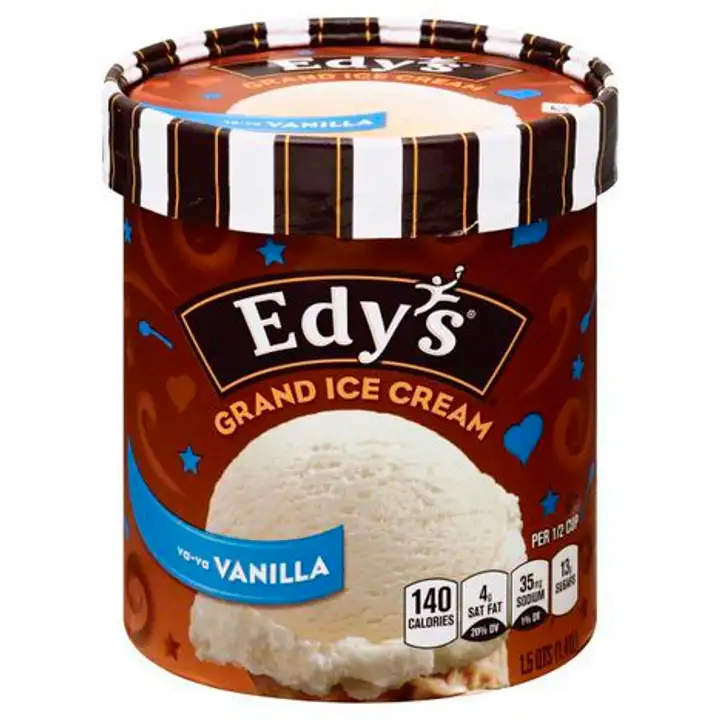 Order Edys Grand Ice Cream, Va-Va Vanilla - 48 Ounces food online from Novato Harvest Market store, Novato on bringmethat.com