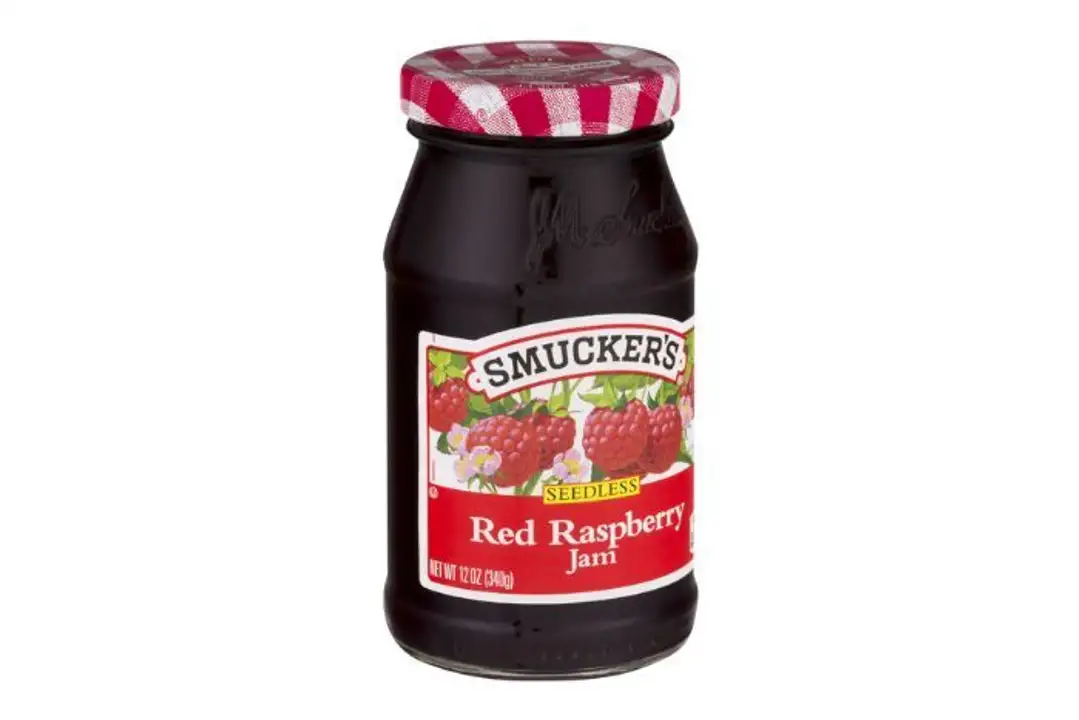 Order Smuckers Jam, Red Raspberry, Seedless - 12 Ounces food online from Holiday farms store, Roslyn Heights on bringmethat.com
