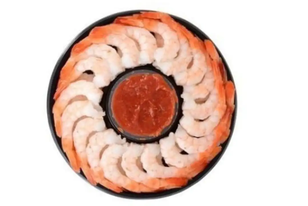 Order Cen Sea Cooked Peeled Shrimp Ring With Sauce 16 oz food online from Whole Foods Co-Op Denfeld store, Duluth on bringmethat.com