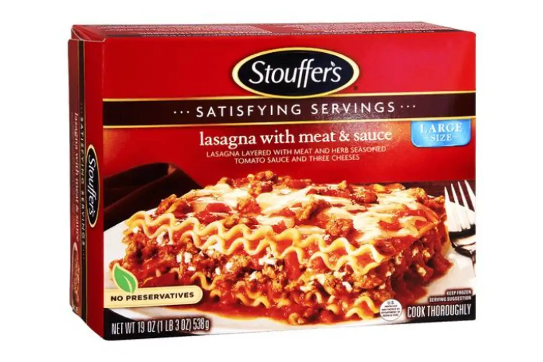 Order Stouffers Lasagna, with Meat & Sauce - 19 Ounces food online from Novato Harvest Market store, Novato on bringmethat.com